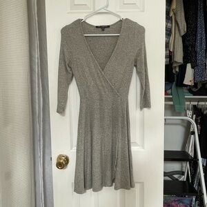 One Clothing Heather Gray Long Sleeve Dress